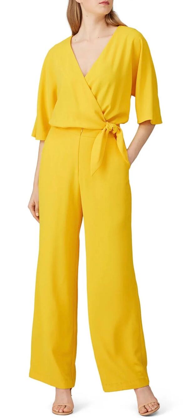Trina Turk Yellow Kai Jumpsuit 0